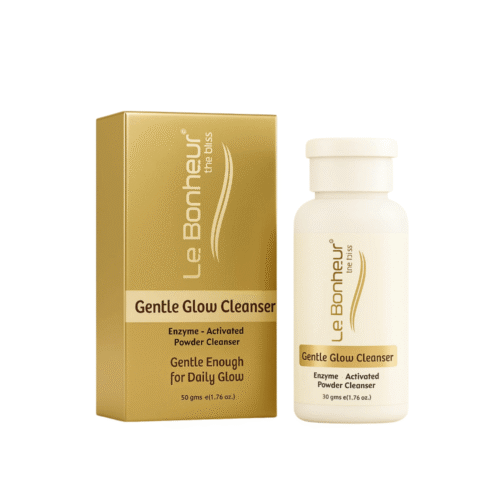 Le Bonheur Gentle Glow Enzyme-Activated Powder Cleanser | Daily Glow & Skin Brightening | Suitable for All Skin types-50g